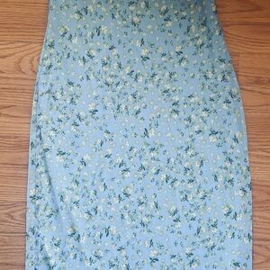 Floral Blue Women's Dress